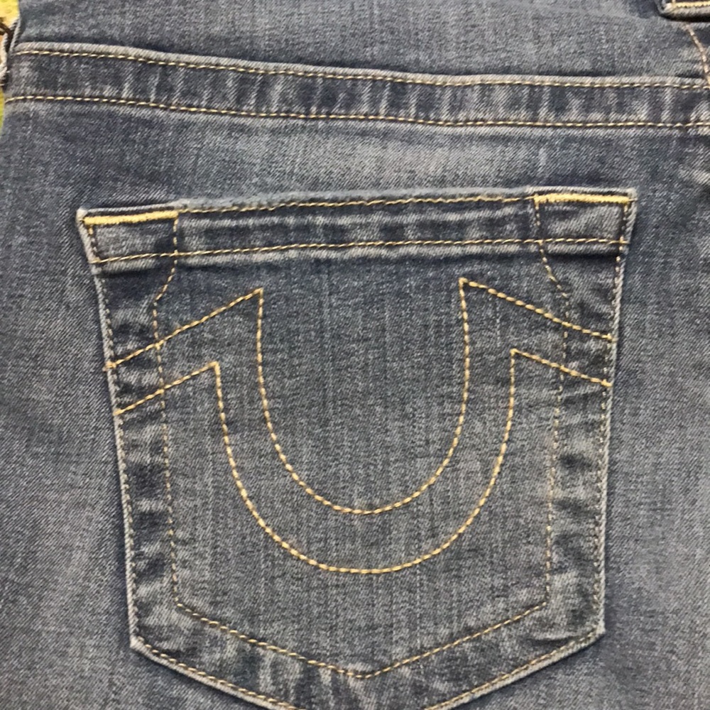True Religion Mid rise skinny w32 Stella medium wash no flap NWT - Picture 7 of 16